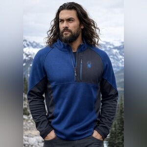 Spyder Men's Performance Jacket in Blue and Black